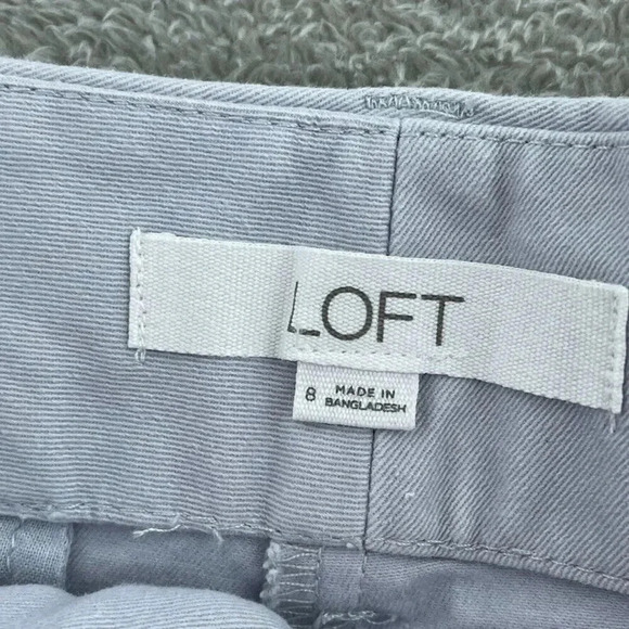 Loft Chino Shorts Womens 8 Blue 3097 - Picture 4 of 9